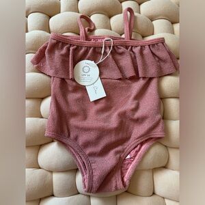 Rylee + Cru Pink Kids Swim One Piece